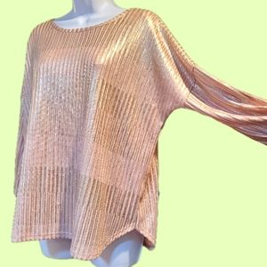 ZOE & LEELO Gold Blouse Metallic size XL